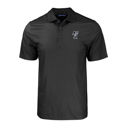 Cutter & Buck Pike Eco Tonal Geo Print Polo (Black)