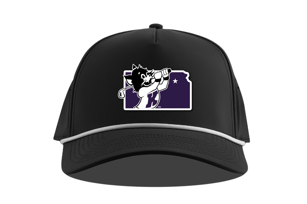 K-State KS Patch Branded Bills 5 Panel Rope (Black)