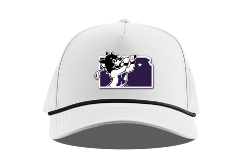 K-State KS Patch Branded Bills 5 Panel Rope (White)