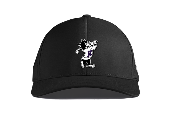 K-State Golfing Willie Branded Bills Curved Performance (Black)