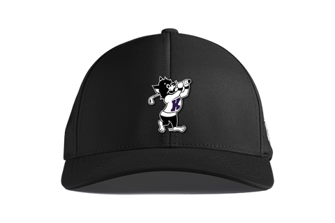 K-State Golfing Willie Branded Bills Curved Performance (Black)