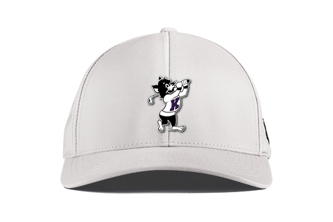 K-State Golfing Willie Branded Bills Curved Performance (White)