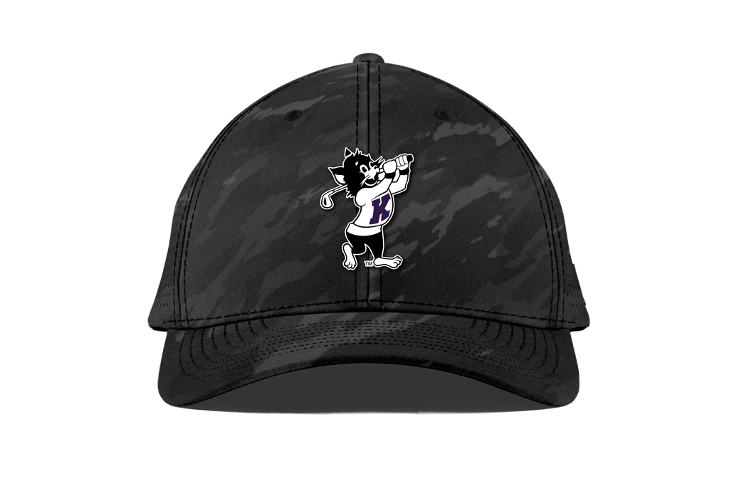 K-State Golfing Willie Branded Bills Curved Elite (Charcoal Camo)