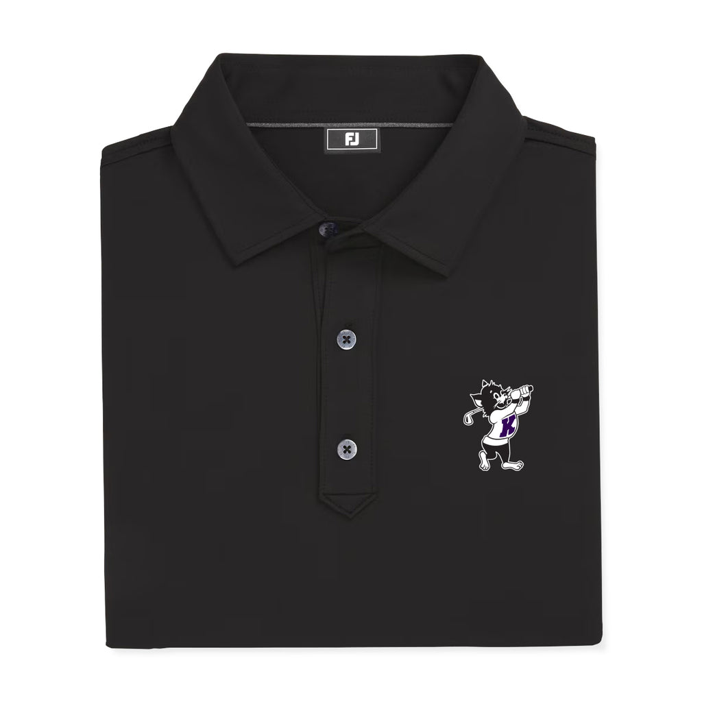 K-State Golfing Willie Solid Lisle Athletic Fit (Black)