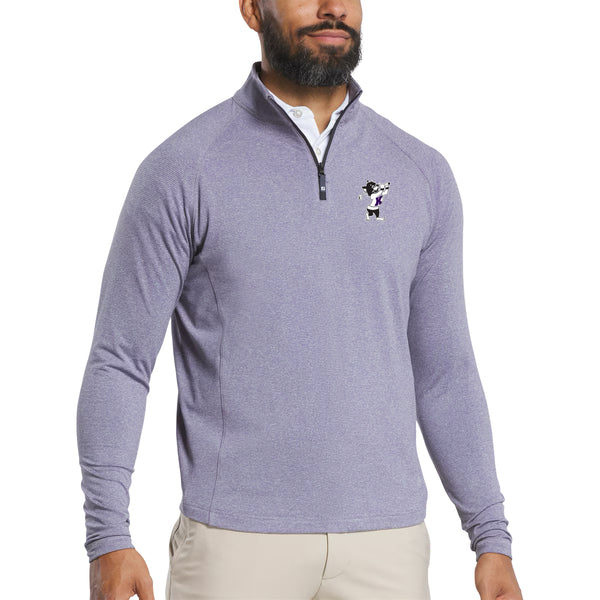 K-State Golfing Willie ThermoSeries Heather Brushed Mid-Layer (Purple)